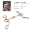 D- Gag  Snaffle Bits Equestrian Loose  Full Cheek Gag Horse Chew Stainless Steel Training Bit Copper jointed Month