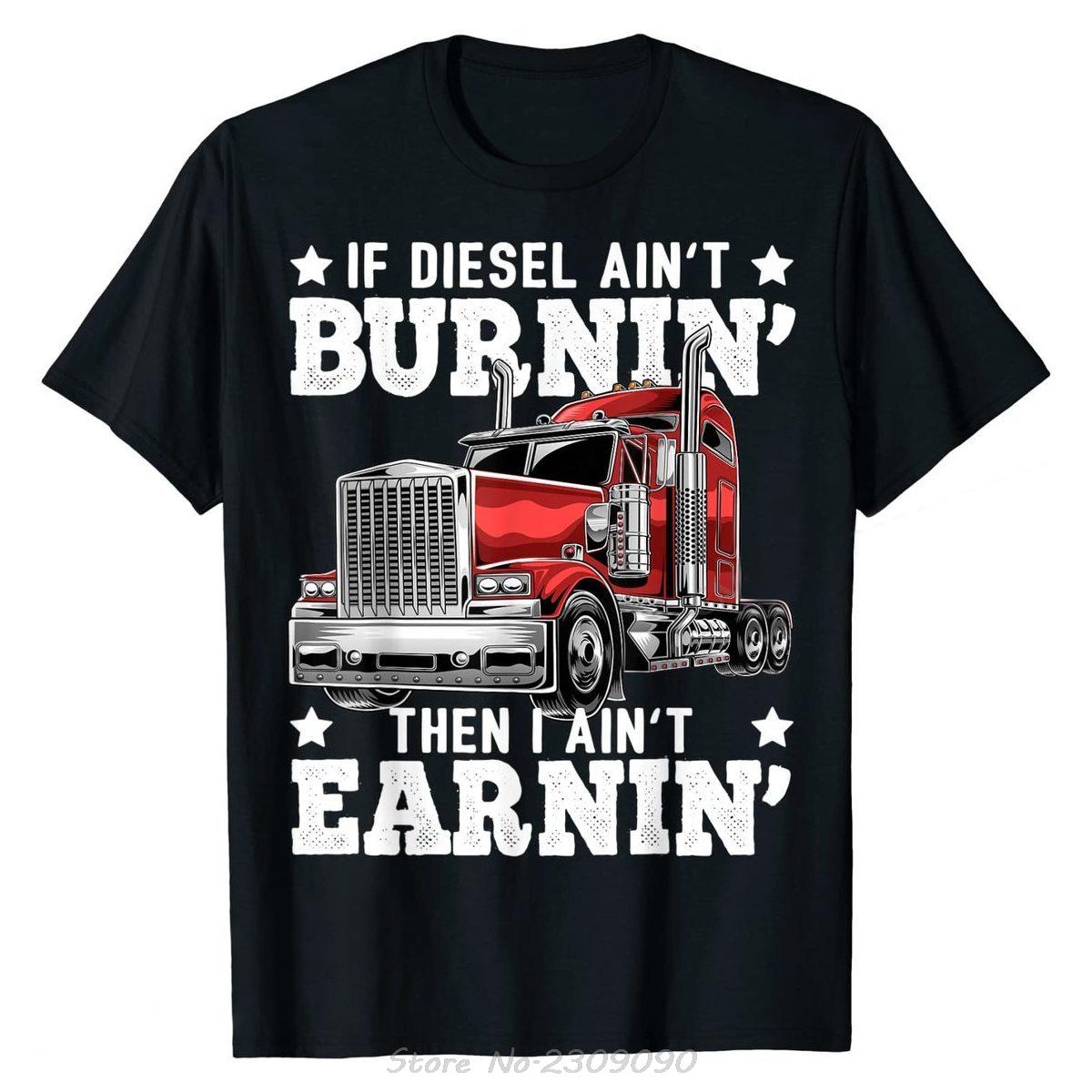 

Funny Trucker Big Rig SemiTrailer Truck Driver Gift TShirt Cotton Casual Tshirt Fashion Oneck Fitness T Shirt Men Clothing S