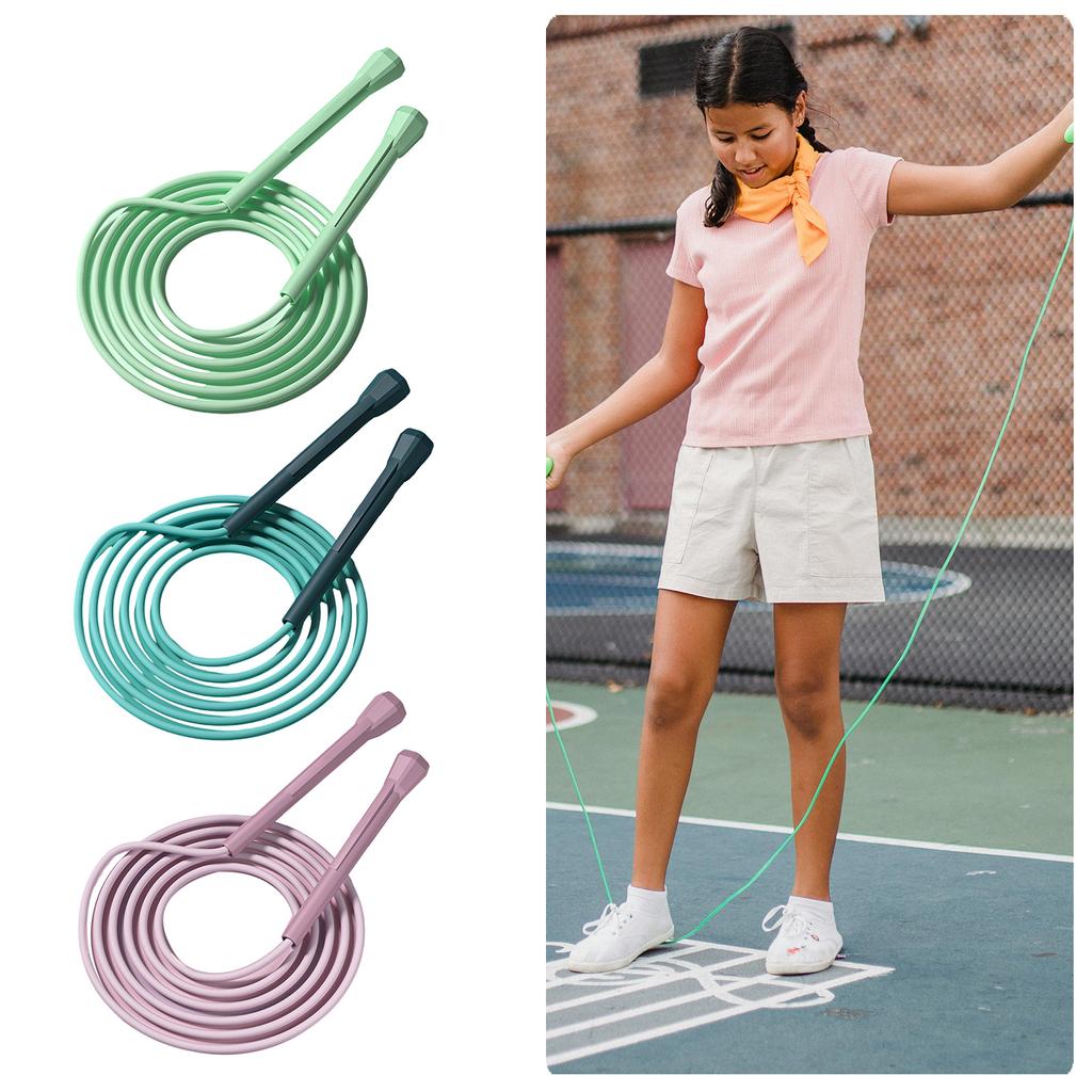 Skipping Rope Kid Jump Rope for Childrens Nonslip Handle & Adjustable Jump Rope 280cm/110inch Christmas Birthday Gifts