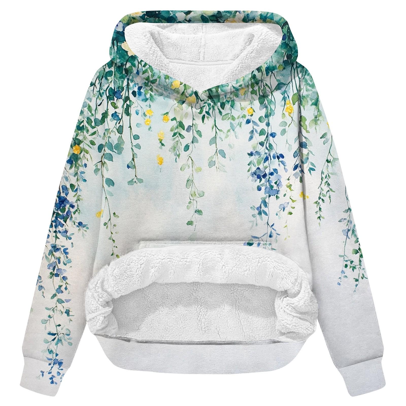 

Женская зимняя повседневная модная толстовка с круглым вырезом и длинным рукавом из бархата с утолщенным капюшоном L