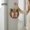 Geschlechtsneutrales Badezimmerschild Holz Toilettenschild Herren und Damen Toilette Wandzubehör für Runde Rustikale Bauernhaus Hängendes Schild Waschraum Dekor