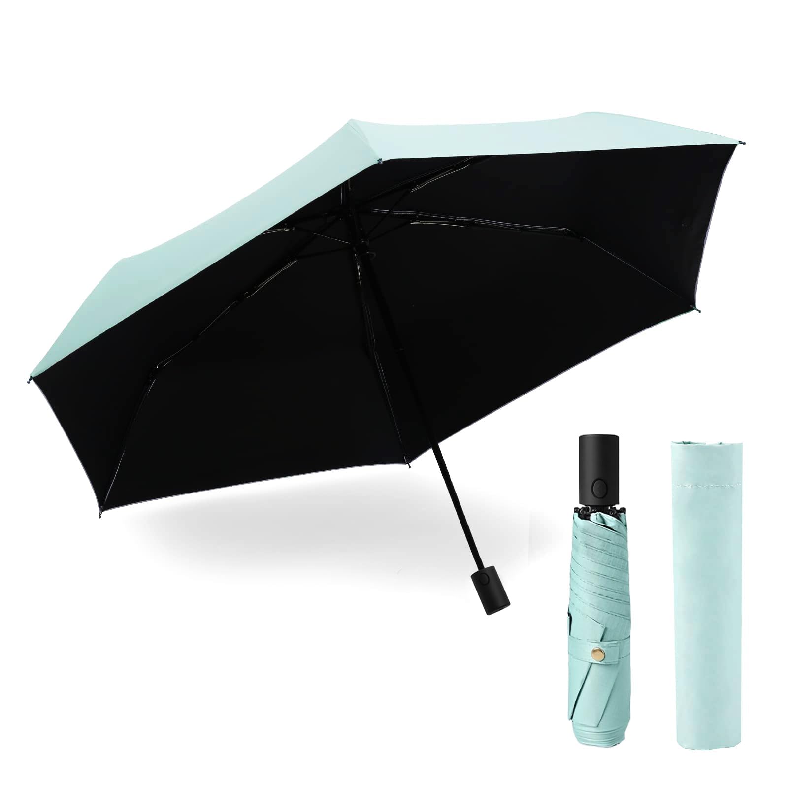 

Складной зонт весом 198 г с автоматическим открытием и УФ- и полной защитой. Идеально подходит как для мужчин, так и для женщин. Идеально подходит как от солнца, так и от дождя. Ультралегкий, 100%