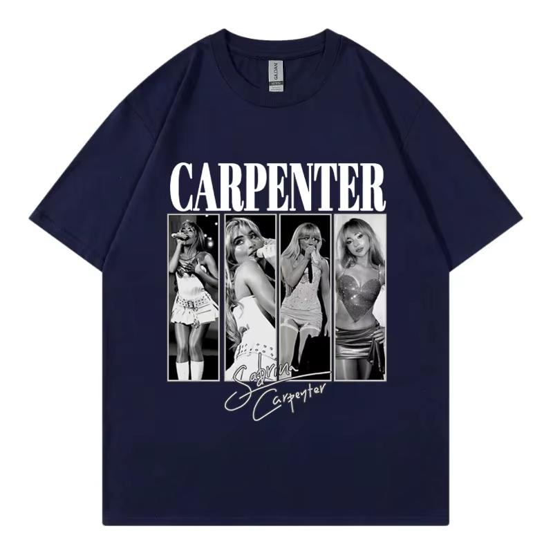 Sabrina Carpenter Vintage Tour T-Shirt, Fashion, Hip-Hop, Short Sleeve, Women's, Streetwear