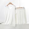 Women's Modal Pajama Set: Sleeveless Tank Top & Loose Shorts, Summer-Weight Plus Size Homewear