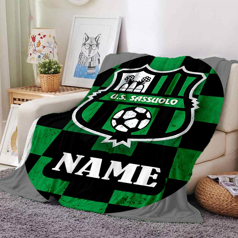 Custom Name German Flag Crest blanket for Couch & Bed, Plush Cozy Fuzzy Blanket Super Soft & Warm Blankets for Fall and Winter. 0908221