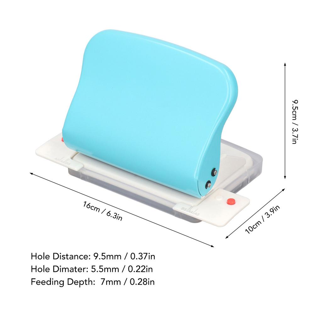 Paper Spiral  Machine DIY All Metal Lacquered Body Portable Loose Leaf Paper Hole Puncher for A4    for School