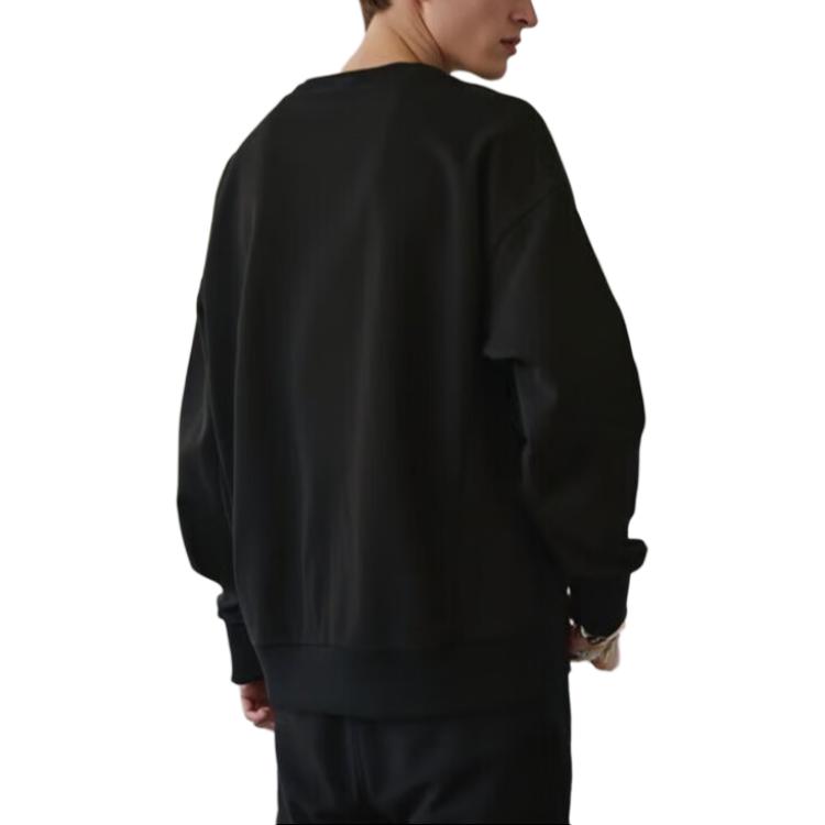 Adidas Sweatshirts Unisex Black Crew Neck Moderate Regular KA1495