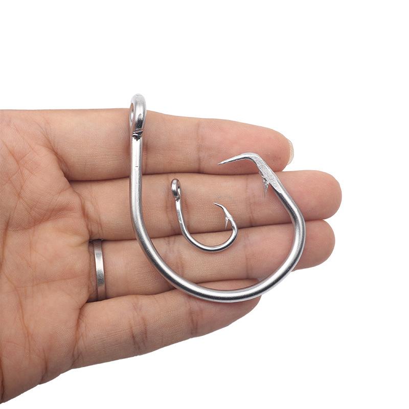 Super Strong 28/0 Stainless Steel Big Game Saltwater 39960 Hooks for Tuna Catfish Bass Fishing Tackle Fishing Tuna Circle Hooks