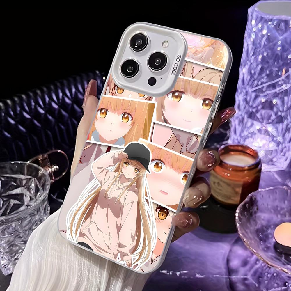 

Angel Mahiru Shina Phone Case for iPhone 17 16 15 14 13 12 11 X XR XS Air Pro Max Plus White Colorful Silver Cover iPhone 14