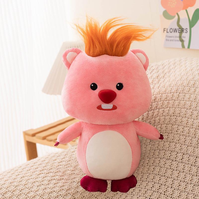 Animal Plush Loopy Soft Short Fur Pp Cotton Filling For Children Gift Dolls