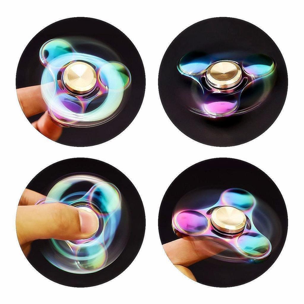 Lumturi Hand Finger Relieves Improves Suitable for Kids and Adults Rainbow Spinner, Spinner, Stress, Concentration, High-Speed Spinning, (S1 Color)
