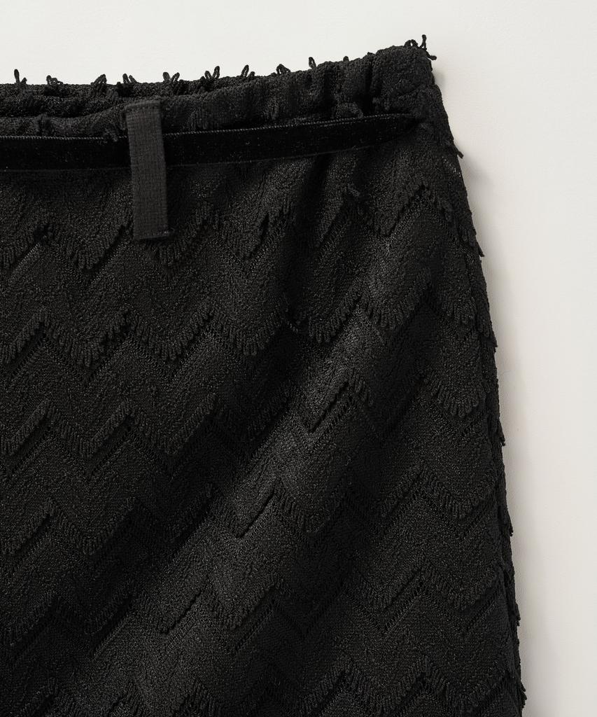 Seteo (W) Crochet Layered Skirt Black