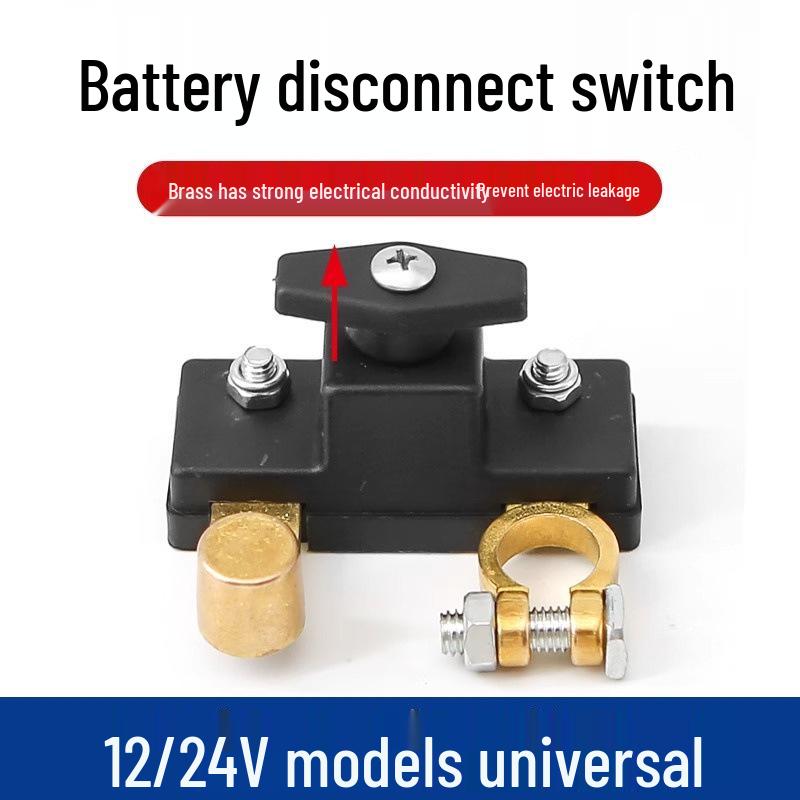 Car Battery Disconnect Switch for Truck & Small Car Negative Terminal Alloy Negative Disconnect Switch