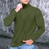 Herren Rollkragenpullover Herren Freizeitmode Strukturierter Pullover Unterziehpullover