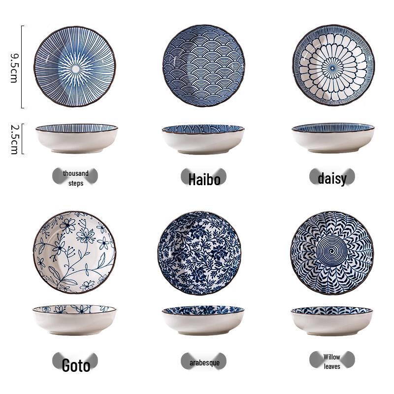 

Japanese Style Underglaze Ceramic Dipping Dish