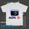 Camiseta Logo Filme Câmera Agfa Engraçada Tamanho P a 5XL