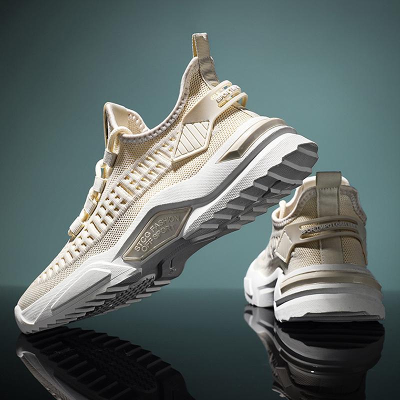 Fashion Men Sneakers Mesh Casual Shoes Lac-up Men Shoes Lightweight Vulcanize Shoes Walking Sneakers Zapatillas Hombre