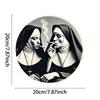 Flat 2D Metal Sign Board Hanging Decorative Wall Art 20x20cm