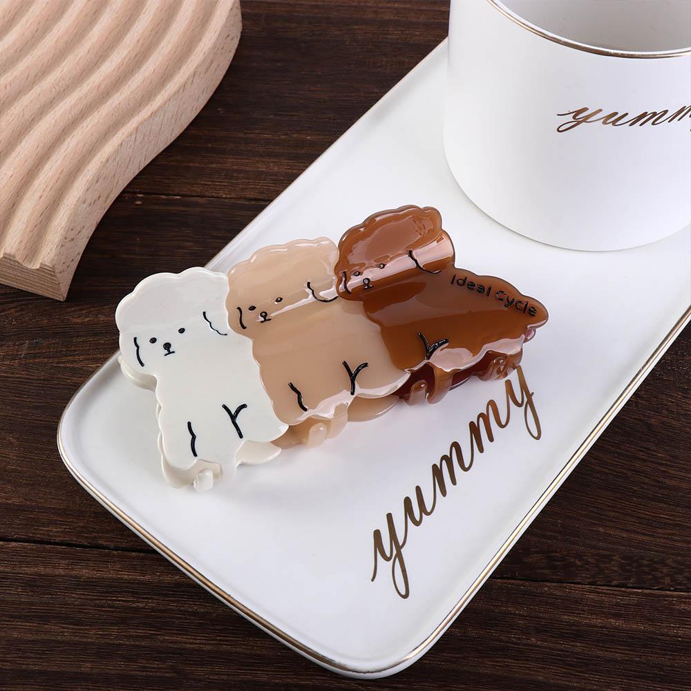 Holder Letter Animals For Girls Puppy Dog Korean Shark Clip Acetate Dog Hair Claw Women Hair Clip