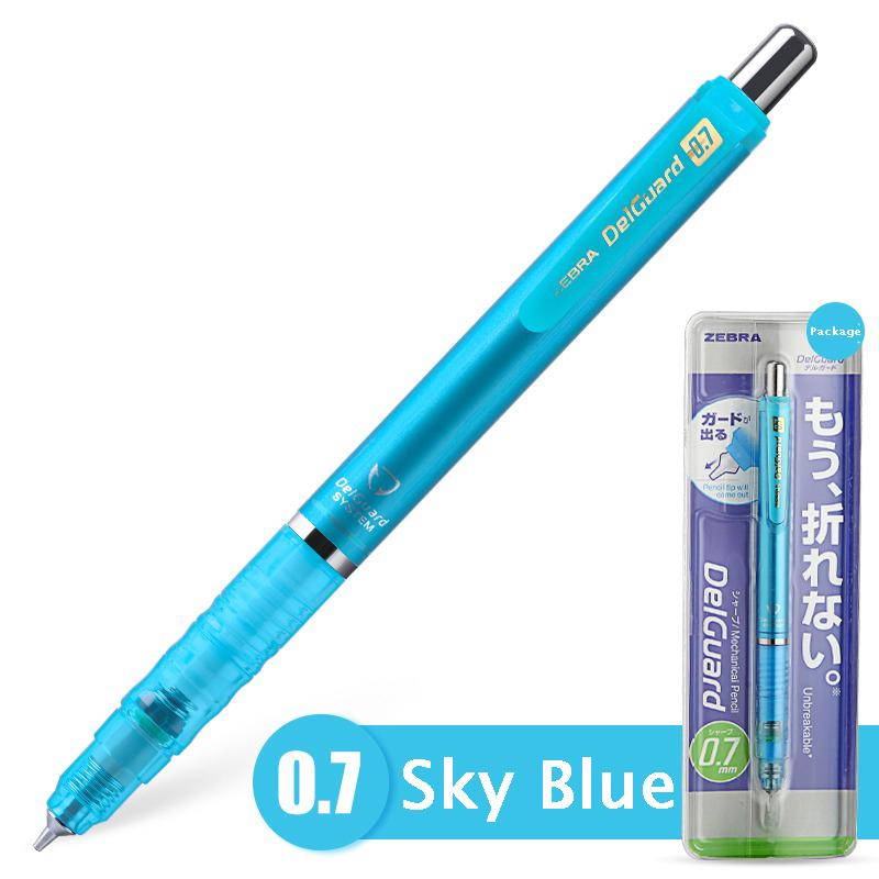 

1 шт. Zebra Ma85 DelGuard механический карандаш 0,5 мм 0,3 мм 0,7 мм небьющиеся разноцветные карандаши с ластиком для школьного поставщика
