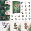 Dragon Forest Christmas Countdown Calendar Acrylic Wall Decor For Holiday Gifts