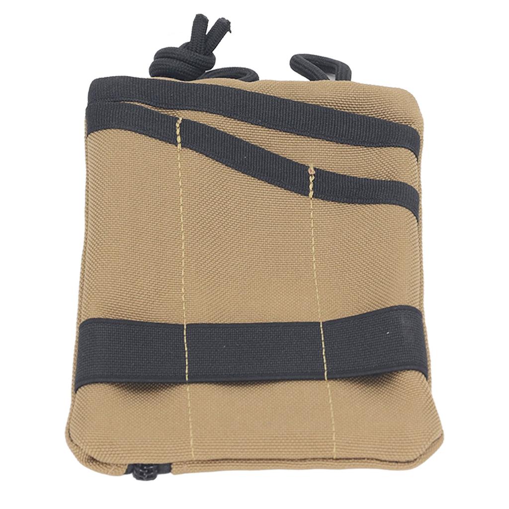 Pung i Oxford-stoff Bærbare innskuddsposer Nøkkelkortholder Myntkortholder Belteveske Oppbevaringspose khaki
