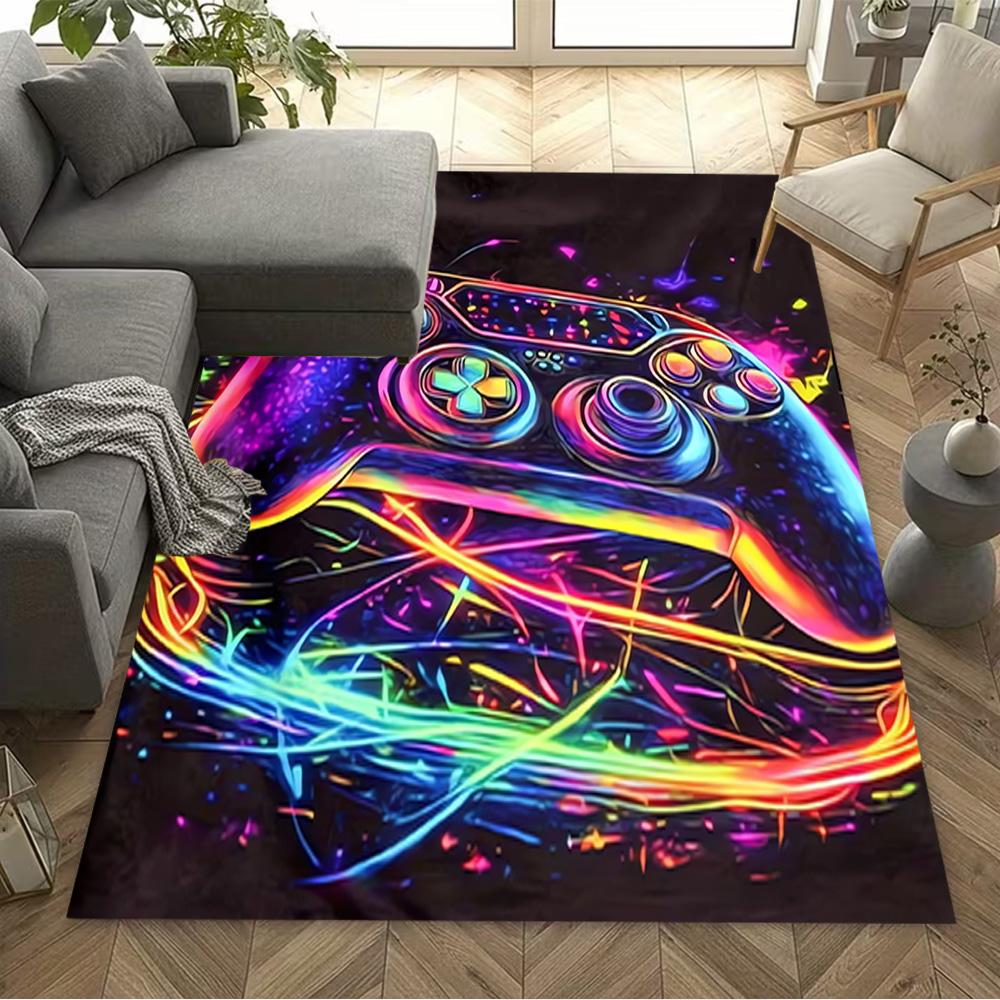 1pc psychedelic headphones rug home carpet non slip design for bedroom office decor gift living room