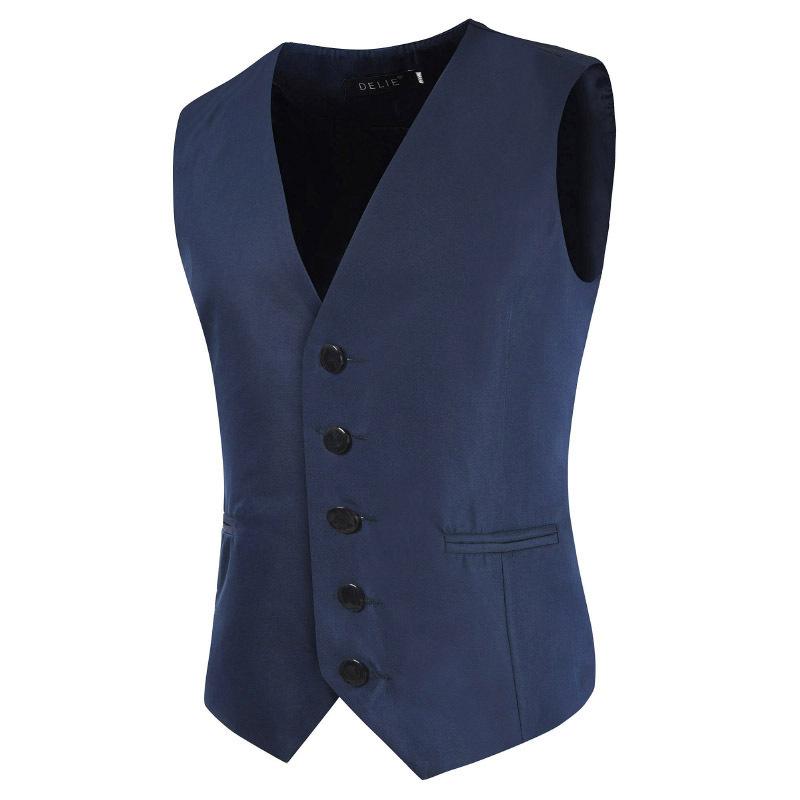 Men S Korean Style Slim Fit Suit Vest Big Size 5xl