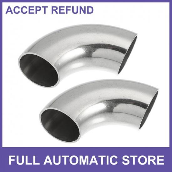 TWO OD 1 Inch Mandrel Bend Elbow Bend Tube Car Exhaust Elbow Pipe Universal