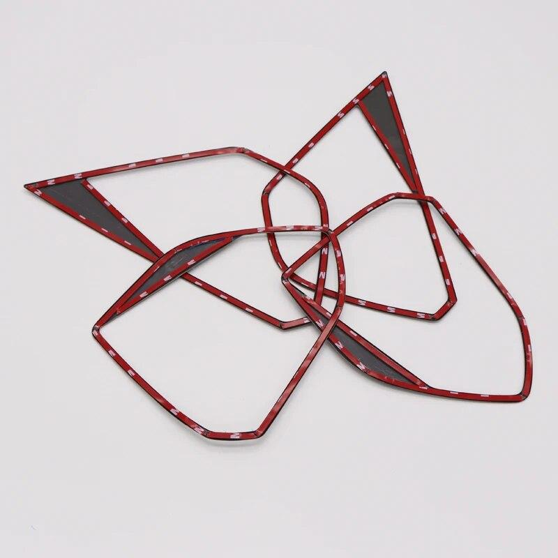 Car Accessories for Peugeot 3008 5008 GT 2017-2022 Stainless Steel Interior Door Speaker Cover Trim 4pcs