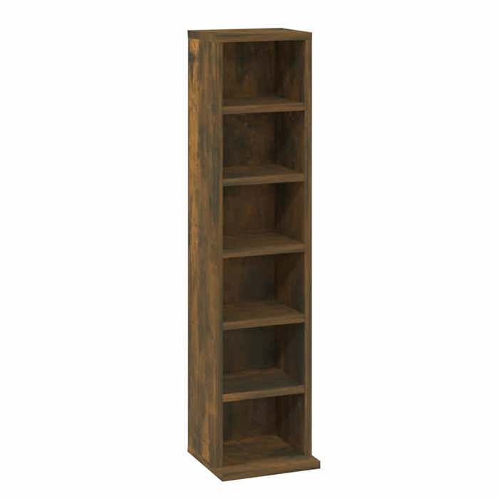 VidaXL Armoire à CD Chêne fumé 21x20x88 cm Bois d'ingénierie 815072