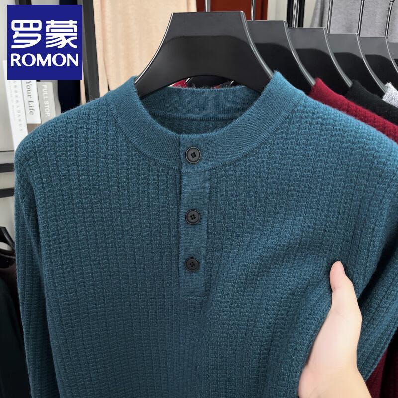 

Luomeng Men s 100% Pure Wool Crew Neck Pullover Sweater 3XL