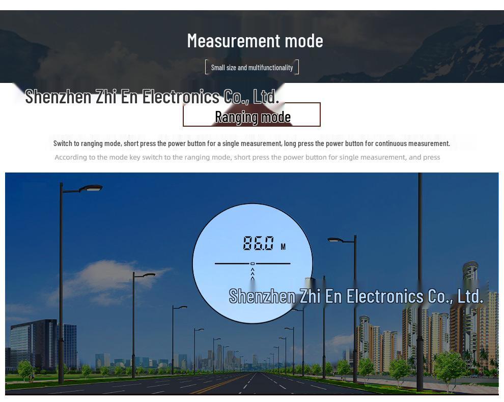 Golf and Hunting Laser Rangefinder with Slope Measurement