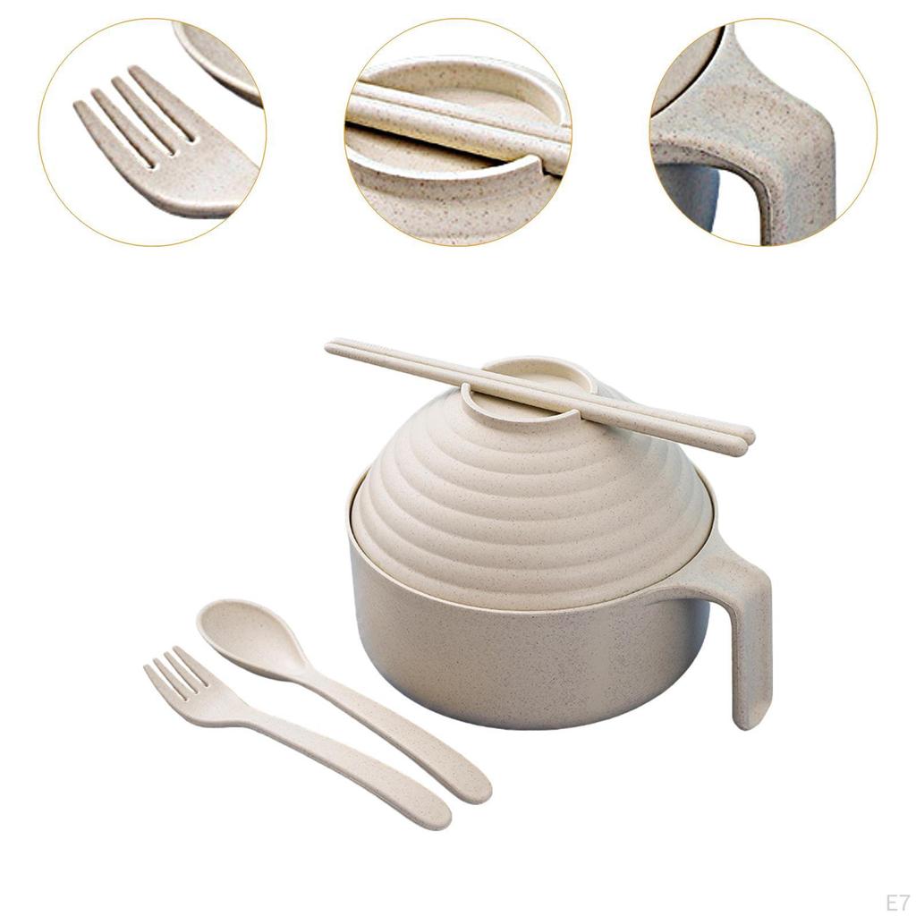 Ramen Bowl with Lid Practical Food for Home Outdoor Camping Dining Room