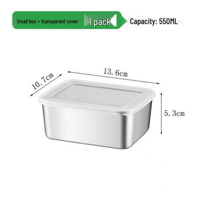 Cmaos 3-Piece 316 Stainless Steel Food Containers