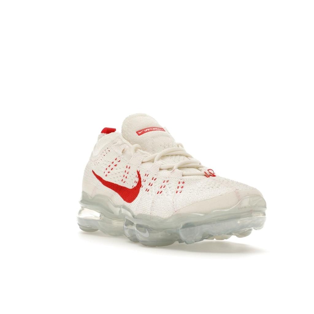 Nike  Air VaporMax 2023 Flyknit Sail Track Red Women Sneakers Cream Phantom Metallic-Silver DV6840-102