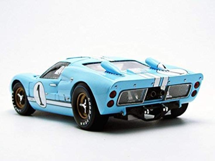 1966 Ford MK 2 Blue scale diecast model by Shelby Collectibles GT-40 #1 1/18 SC411.