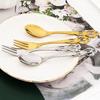 20Pcs Gold Dinnerware Set Food Grade Stainless Steel Cutlery Set Dinner Knife Fork Spoon Royal Silverware Mirror Flatware Set