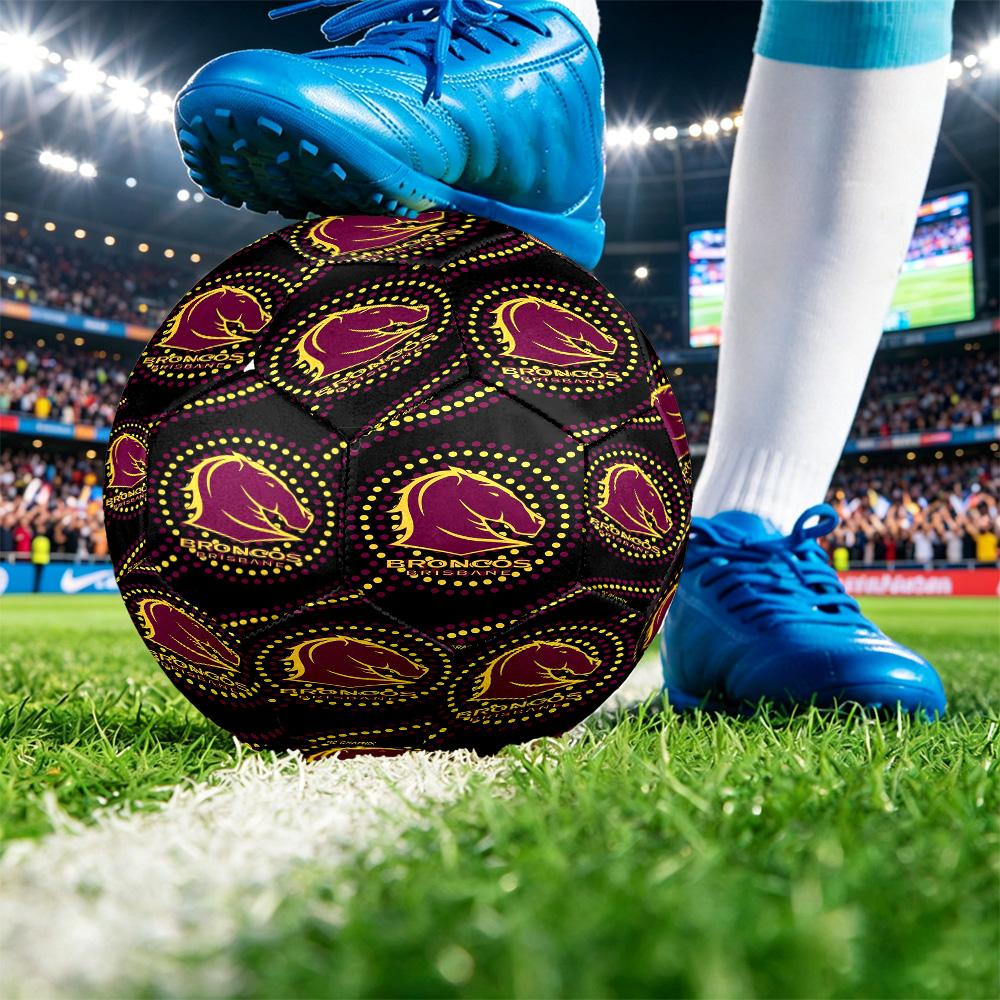 Brisbane Broncos Size 5 Sports Training Ball Shock Absorbing Durable Ball For Match Daily Practice Outdoor Activities