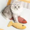 2/3Pcs Fish Shaped Catnip Cats Toy Plush Cat Companion For Kitten Teeth Grinding Pillow Chewing Toy Claws Thumb Bite Pet Gift
