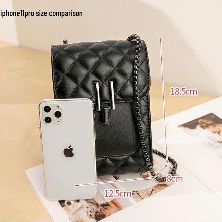 Универсальная черная ромбовидная сумка кроссбоди для студентов и законодателей моды