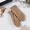 Women's Touchscreen Leather Gloves - Warm, Windproof, Fashionable for Autumn/Winter; Ideal for Outdoor Riding & Driving