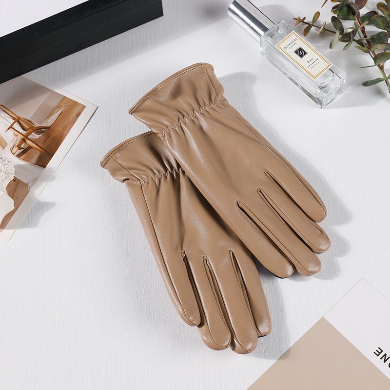 Women's Touchscreen Leather Gloves - Warm, Windproof, Fashionable for Autumn/Winter; Ideal for Outdoor Riding & Driving