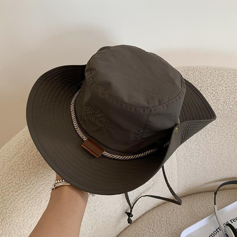 Casual Chic Cowboy Hat Ideal For Outdoor Activities Embroidered And Breathable Wide Brim Sun Hat
