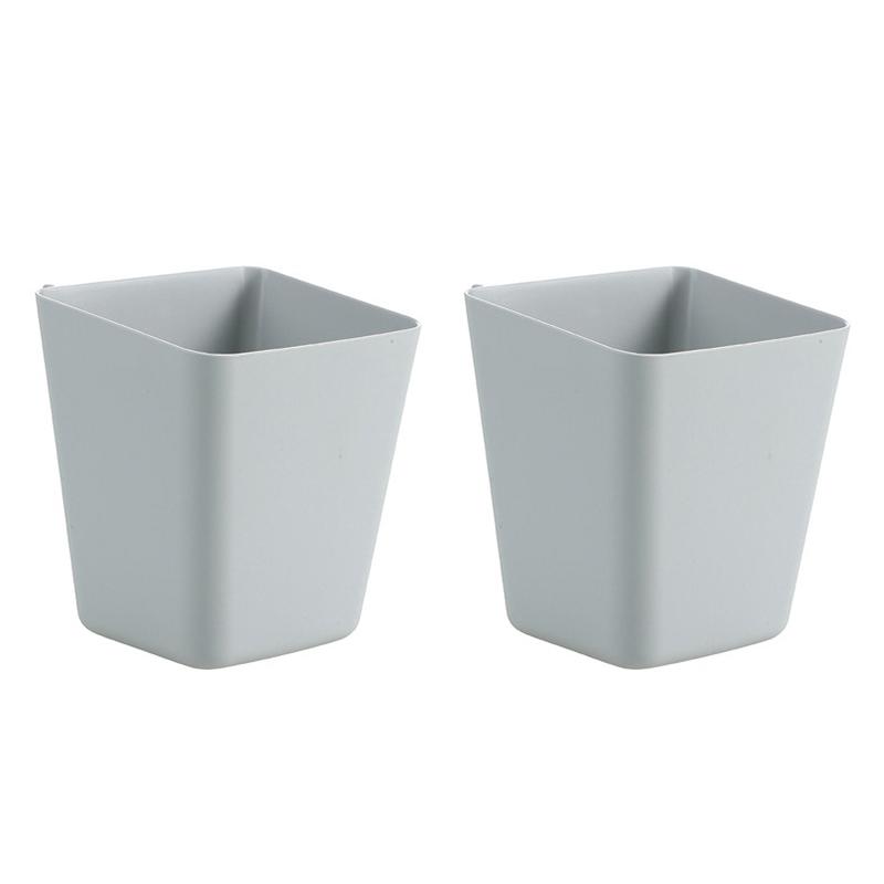 

Подвесные держатели для чашек, настенные органайзеры, аксессуары для тележки на колесиках, подвесные держатели для ручек, контейнеры для хранения, подвесные ведра для офиса серый