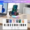 Magnetic Wireless Charger 15W Foldable Fast Charger Stand with Night Light for iPhone 17/16 Apple Watch Ultra/SE/9/8/7AirPods 3/2/Pro 2