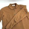 Ausgezeichneter Zustand 90er Jahre Vintage TRICOSA 100% Wolle Langarm Hemdblusenkleid 40 L Damen Braune Schulterpolster(GEBRAUCHT)