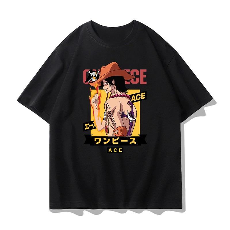 One Piece Anime Luffy ACE Printed Tshirt Unisexs and Womens Tshirt Unisexs Top Sports Tshirt Unisexs Tshirt Summer Tee 2026 New