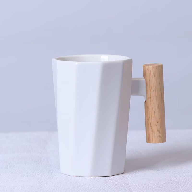 Duoli Wooden Handle Ceramic Mug Set