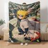 Naruto Character Customize Your Name Blanket Throw Customizable Blanket Warmthful Decor Suitable for Sofa Living Room Nap Picnics All-Season Use